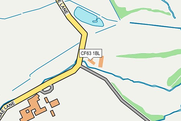 CF63 1BL map - OS OpenMap – Local (Ordnance Survey) CF63 1BL map - OS OpenMap – Local (Ordnance Survey)
