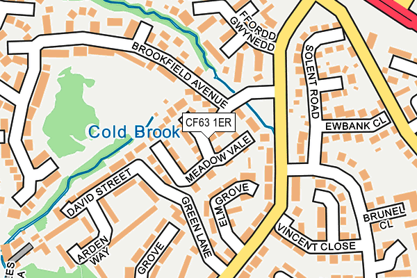 CF63 1ER map - OS OpenMap – Local (Ordnance Survey) CF63 1ER map - OS OpenMap – Local (Ordnance Survey)
