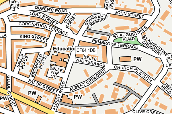 CF64 1DB map - OS OpenMap – Local (Ordnance Survey) CF64 1DB map - OS OpenMap – Local (Ordnance Survey)