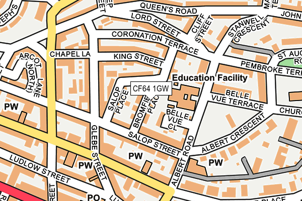 CF64 1GW map - OS OpenMap – Local (Ordnance Survey) CF64 1GW map - OS OpenMap – Local (Ordnance Survey)