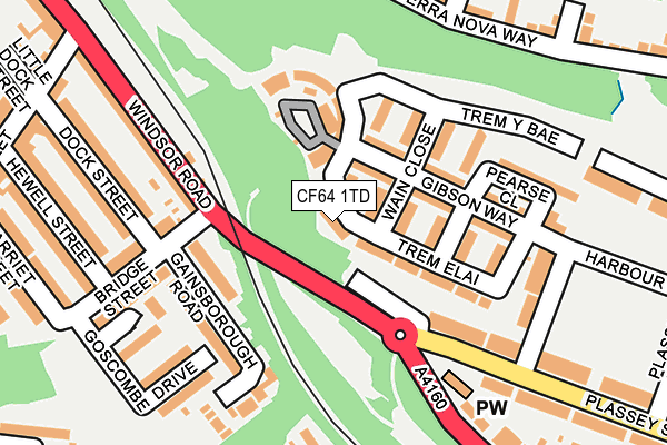 CF64 1TD map - OS OpenMap – Local (Ordnance Survey) CF64 1TD map - OS OpenMap – Local (Ordnance Survey)