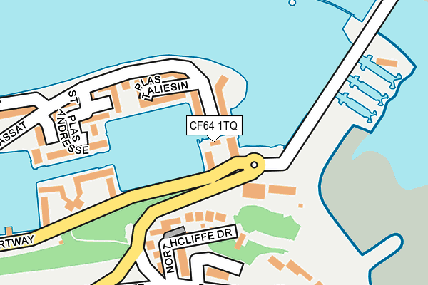 CF64 1TQ map - OS OpenMap – Local (Ordnance Survey) CF64 1TQ map - OS OpenMap – Local (Ordnance Survey)