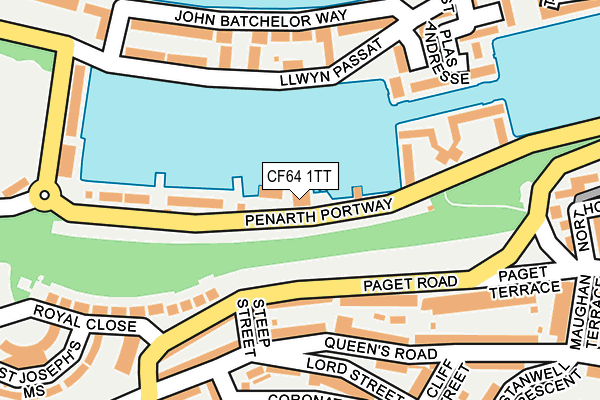 CF64 1TT map - OS OpenMap – Local (Ordnance Survey) CF64 1TT map - OS OpenMap – Local (Ordnance Survey)