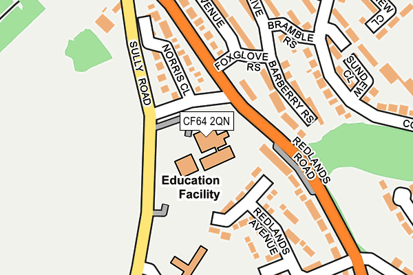 CF64 2QN map - OS OpenMap – Local (Ordnance Survey) CF64 2QN map - OS OpenMap – Local (Ordnance Survey)