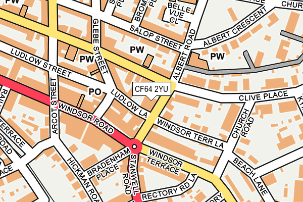CF64 2YU map - OS OpenMap – Local (Ordnance Survey) CF64 2YU map - OS OpenMap – Local (Ordnance Survey)