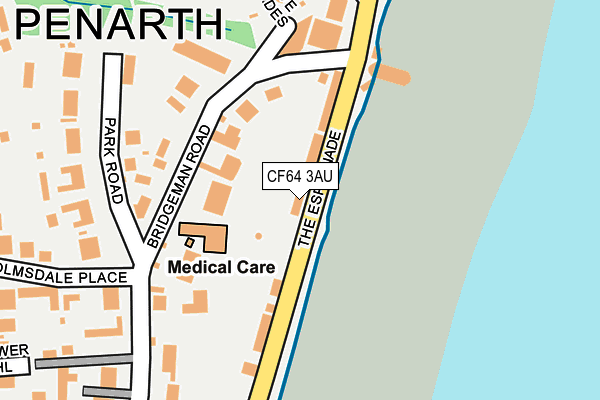 CF64 3AU map - OS OpenMap – Local (Ordnance Survey) CF64 3AU map - OS OpenMap – Local (Ordnance Survey)