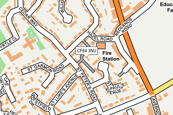 CF64 3NU map - OS OpenMap – Local (Ordnance Survey) CF64 3NU map - OS OpenMap – Local (Ordnance Survey)