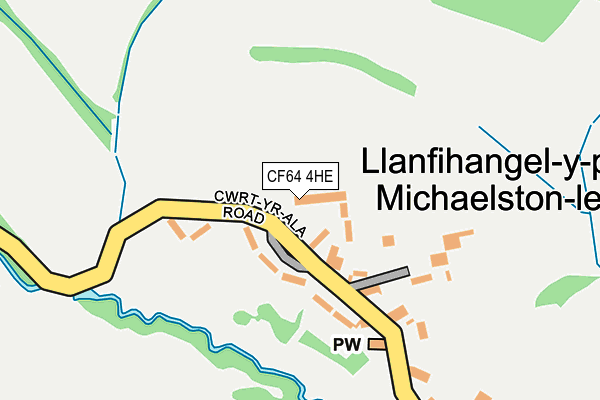 CF64 4HE map - OS OpenMap – Local (Ordnance Survey) CF64 4HE map - OS OpenMap – Local (Ordnance Survey)