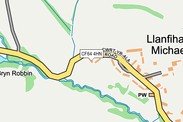 CF64 4HN map - OS OpenMap – Local (Ordnance Survey) CF64 4HN map - OS OpenMap – Local (Ordnance Survey)