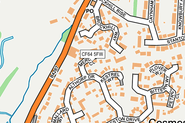 CF64 5FW map - OS OpenMap – Local (Ordnance Survey) CF64 5FW map - OS OpenMap – Local (Ordnance Survey)
