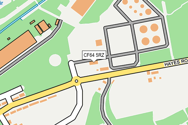 CF64 5RZ map - OS OpenMap – Local (Ordnance Survey) CF64 5RZ map - OS OpenMap – Local (Ordnance Survey)