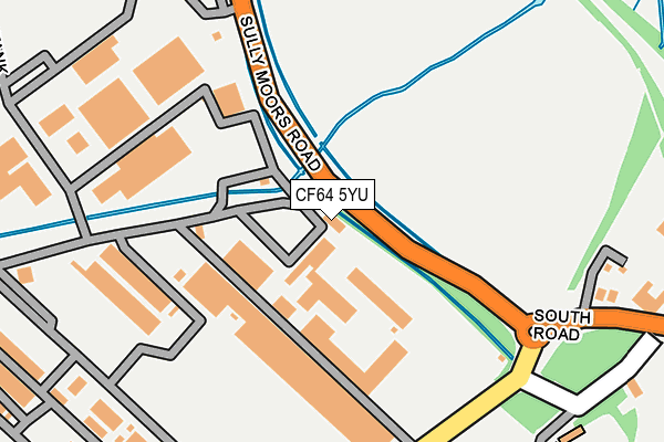 CF64 5YU map - OS OpenMap – Local (Ordnance Survey) CF64 5YU map - OS OpenMap – Local (Ordnance Survey)