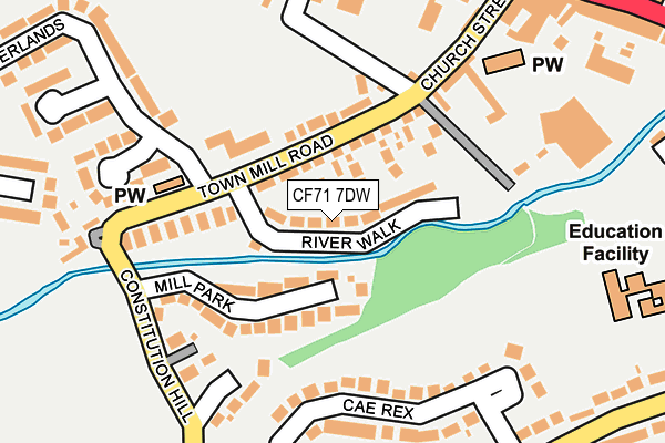 CF71 7DW map - OS OpenMap – Local (Ordnance Survey) CF71 7DW map - OS OpenMap – Local (Ordnance Survey)