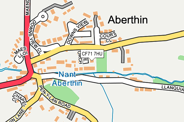 CF71 7HU map - OS OpenMap – Local (Ordnance Survey) CF71 7HU map - OS OpenMap – Local (Ordnance Survey)