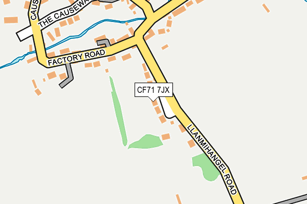 CF71 7JX map - OS OpenMap – Local (Ordnance Survey) CF71 7JX map - OS OpenMap – Local (Ordnance Survey)