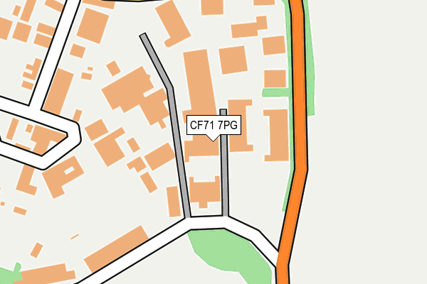 CF71 7PG map - OS OpenMap – Local (Ordnance Survey) CF71 7PG map - OS OpenMap – Local (Ordnance Survey)