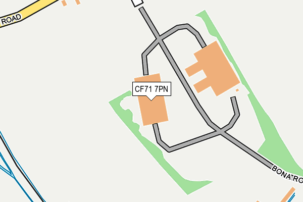 CF71 7PN map - OS OpenMap – Local (Ordnance Survey) CF71 7PN map - OS OpenMap – Local (Ordnance Survey)