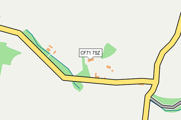 CF71 7SZ map - OS OpenMap – Local (Ordnance Survey) CF71 7SZ map - OS OpenMap – Local (Ordnance Survey)