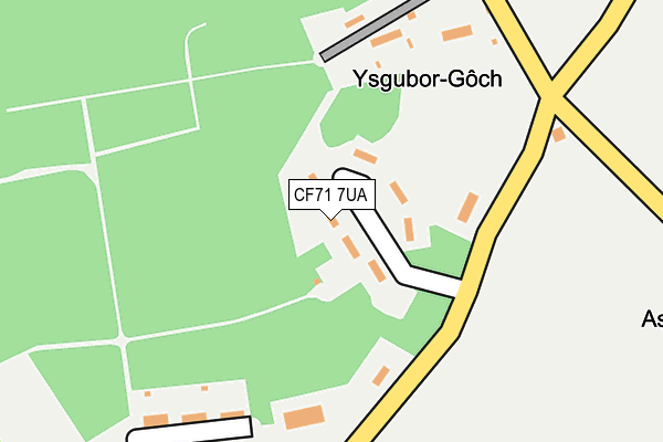 CF71 7UA map - OS OpenMap – Local (Ordnance Survey) CF71 7UA map - OS OpenMap – Local (Ordnance Survey)