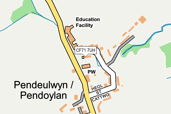 CF71 7UH map - OS OpenMap – Local (Ordnance Survey)
