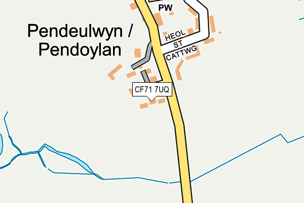 CF71 7UQ map - OS OpenMap – Local (Ordnance Survey) CF71 7UQ map - OS OpenMap – Local (Ordnance Survey)