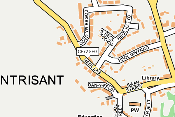 CF72 8EG map - OS OpenMap – Local (Ordnance Survey) CF72 8EG map - OS OpenMap – Local (Ordnance Survey)