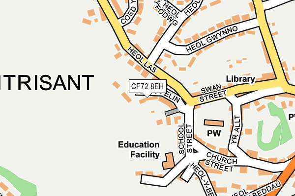 CF72 8EH map - OS OpenMap – Local (Ordnance Survey)