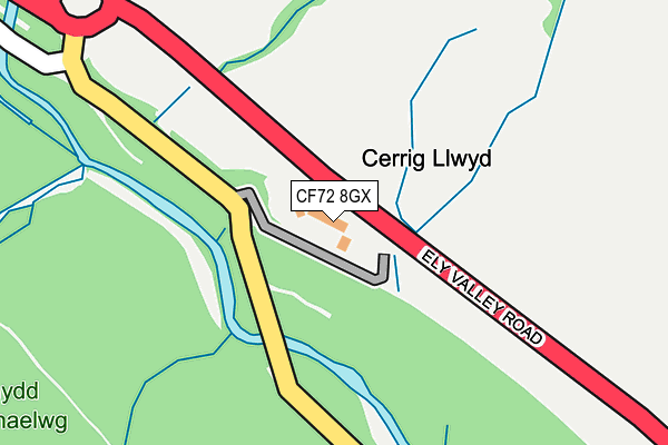 CF72 8GX map - OS OpenMap – Local (Ordnance Survey) CF72 8GX map - OS OpenMap – Local (Ordnance Survey)