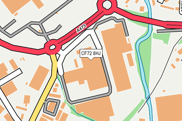 CF72 8HJ map - OS OpenMap – Local (Ordnance Survey) CF72 8HJ map - OS OpenMap – Local (Ordnance Survey)