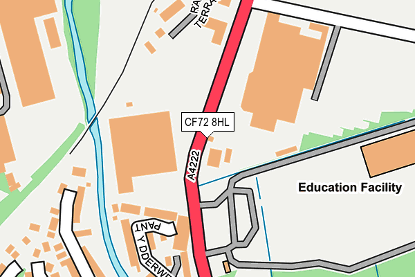 CF72 8HL map - OS OpenMap – Local (Ordnance Survey) CF72 8HL map - OS OpenMap – Local (Ordnance Survey)