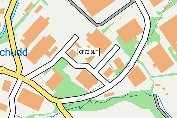 CF72 8LF map - OS OpenMap – Local (Ordnance Survey) CF72 8LF map - OS OpenMap – Local (Ordnance Survey)