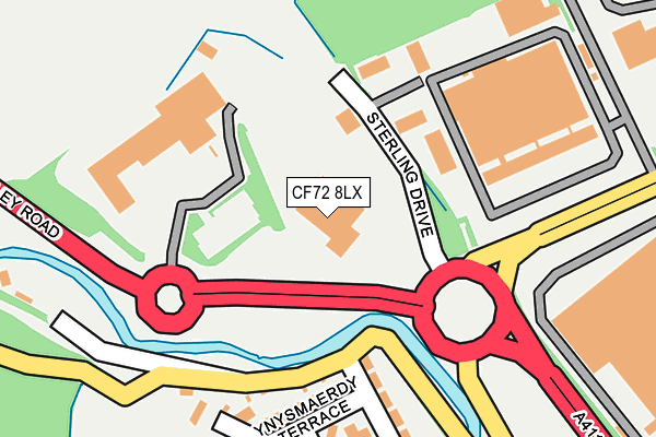 CF72 8LX map - OS OpenMap – Local (Ordnance Survey) CF72 8LX map - OS OpenMap – Local (Ordnance Survey)