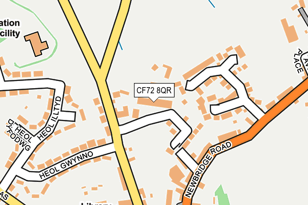 CF72 8QR map - OS OpenMap – Local (Ordnance Survey) CF72 8QR map - OS OpenMap – Local (Ordnance Survey)
