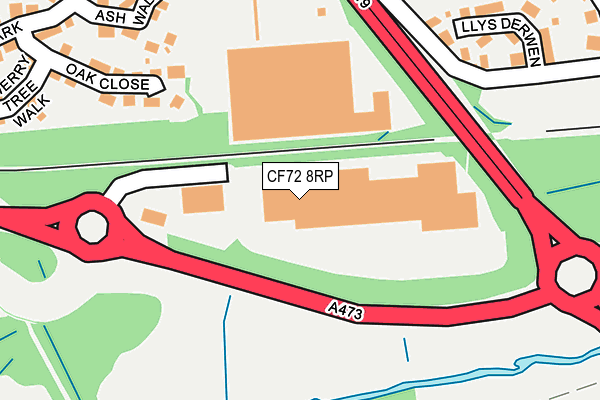 CF72 8RP map - OS OpenMap – Local (Ordnance Survey) CF72 8RP map - OS OpenMap – Local (Ordnance Survey)