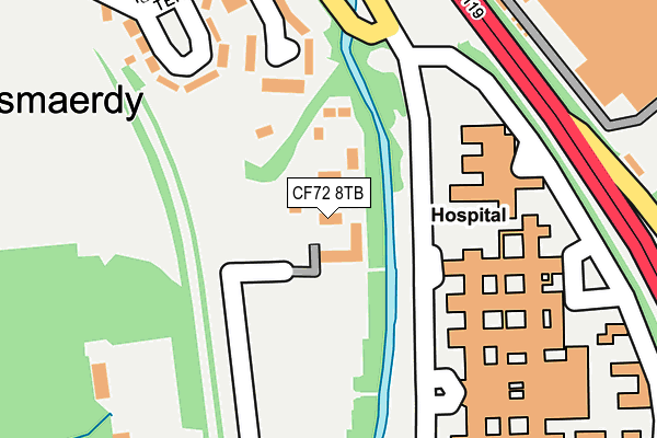 CF72 8TB map - OS OpenMap – Local (Ordnance Survey) CF72 8TB map - OS OpenMap – Local (Ordnance Survey)