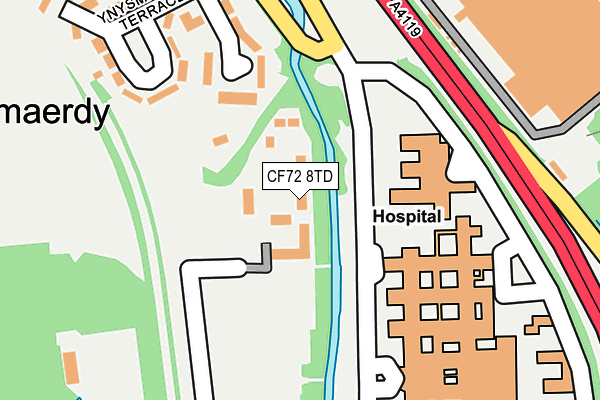 CF72 8TD map - OS OpenMap – Local (Ordnance Survey) CF72 8TD map - OS OpenMap – Local (Ordnance Survey)