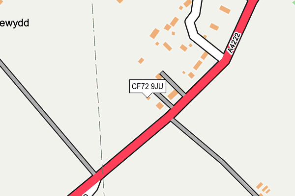 CF72 9JU map - OS OpenMap – Local (Ordnance Survey) CF72 9JU map - OS OpenMap – Local (Ordnance Survey)