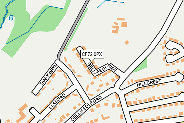 CF72 9PX map - OS OpenMap – Local (Ordnance Survey) CF72 9PX map - OS OpenMap – Local (Ordnance Survey)