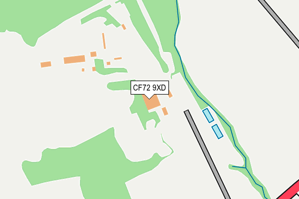 CF72 9XD map - OS OpenMap – Local (Ordnance Survey) CF72 9XD map - OS OpenMap – Local (Ordnance Survey)