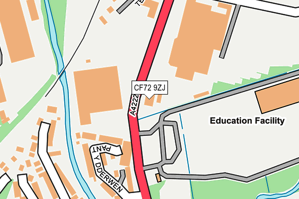 CF72 9ZJ map - OS OpenMap – Local (Ordnance Survey) CF72 9ZJ map - OS OpenMap – Local (Ordnance Survey)