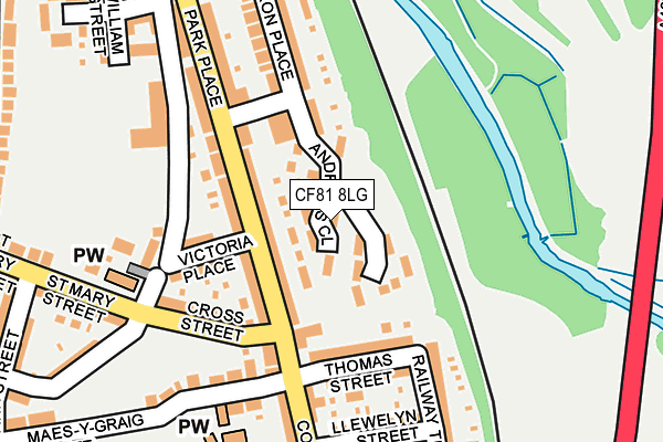 CF81 8LG map - OS OpenMap – Local (Ordnance Survey) CF81 8LG map - OS OpenMap – Local (Ordnance Survey)