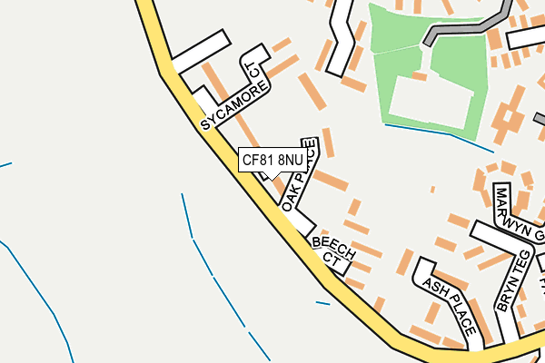 CF81 8NU map - OS OpenMap – Local (Ordnance Survey) CF81 8NU map - OS OpenMap – Local (Ordnance Survey)