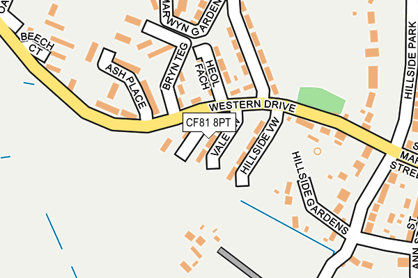 CF81 8PT map - OS OpenMap – Local (Ordnance Survey) CF81 8PT map - OS OpenMap – Local (Ordnance Survey)