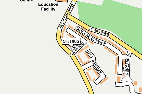 CF81 8QG map - OS OpenMap – Local (Ordnance Survey) CF81 8QG map - OS OpenMap – Local (Ordnance Survey)