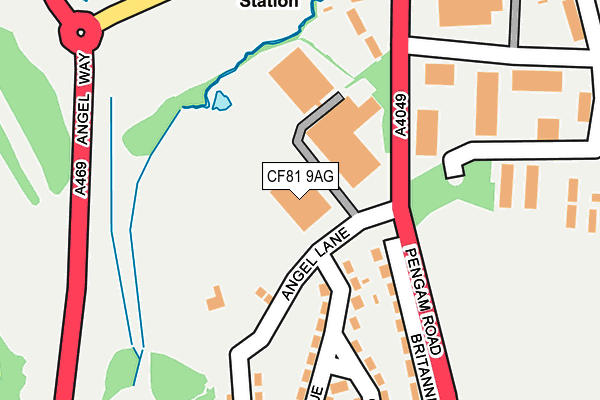 CF81 9AG map - OS OpenMap – Local (Ordnance Survey) CF81 9AG map - OS OpenMap – Local (Ordnance Survey)