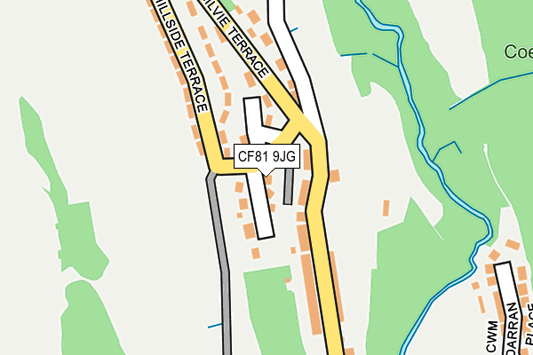 CF81 9JG map - OS OpenMap – Local (Ordnance Survey) CF81 9JG map - OS OpenMap – Local (Ordnance Survey)