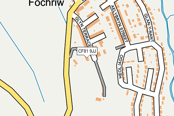 CF81 9JJ map - OS OpenMap – Local (Ordnance Survey) CF81 9JJ map - OS OpenMap – Local (Ordnance Survey)