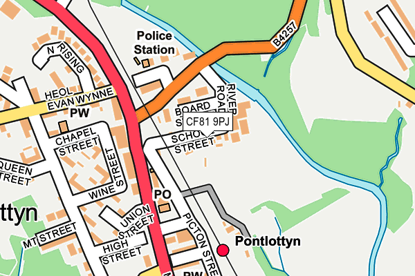 CF81 9PJ map - OS OpenMap – Local (Ordnance Survey) CF81 9PJ map - OS OpenMap – Local (Ordnance Survey)