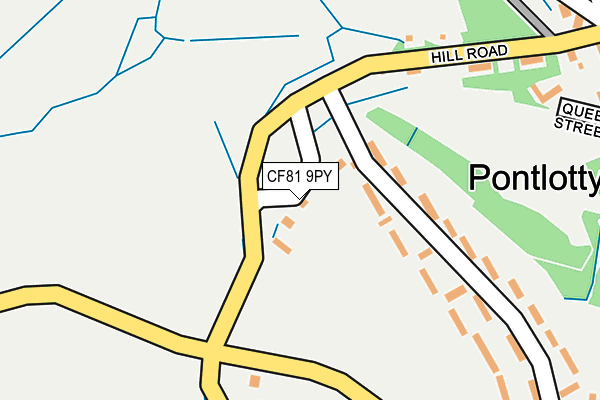 CF81 9PY map - OS OpenMap – Local (Ordnance Survey) CF81 9PY map - OS OpenMap – Local (Ordnance Survey)