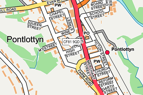 CF81 9QD map - OS OpenMap – Local (Ordnance Survey) CF81 9QD map - OS OpenMap – Local (Ordnance Survey)